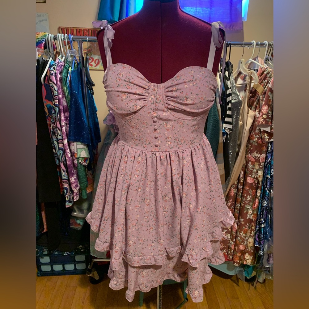Lilac floral sundress from Shein L